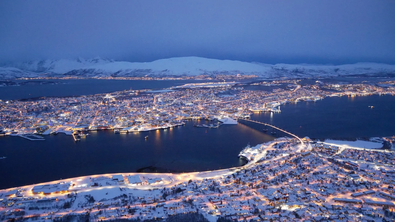 Tromso to drugi najczęściej wybierany zimą przez turystów kierunek 