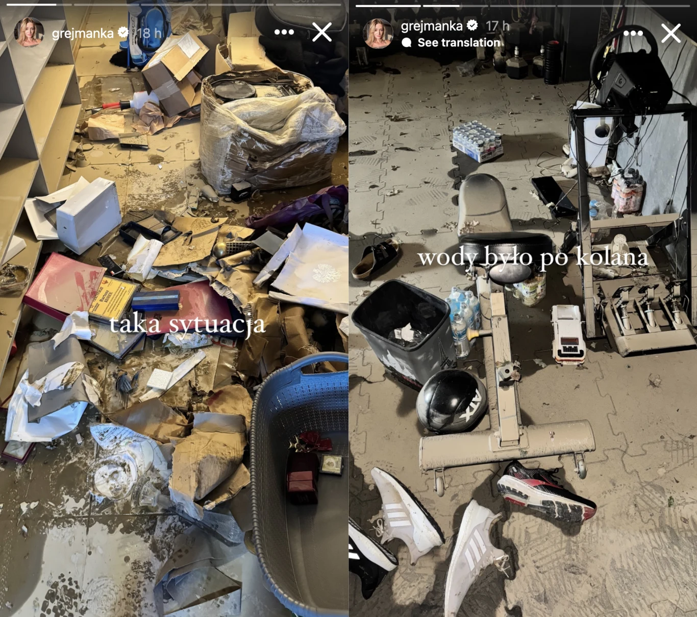 Anna Kurek pokazała zniszczenia w domu po powodzi