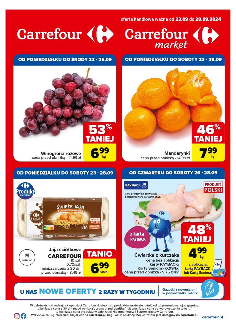 Gazetka promocyjna Carrefour - ważna od 23. 09. 2024 do 28. 09. 2024