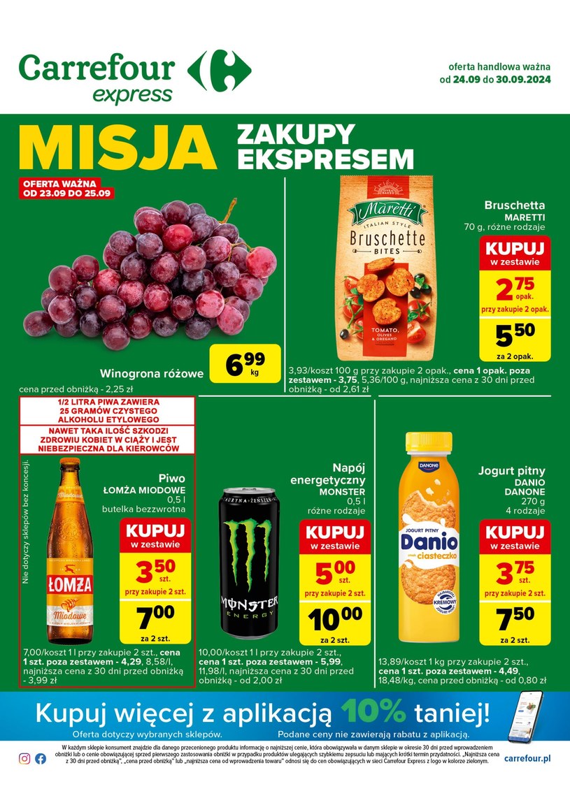 Gazetka promocyjna Carrefour Express - ważna od 24. 09. 2024 do 30. 09. 2024