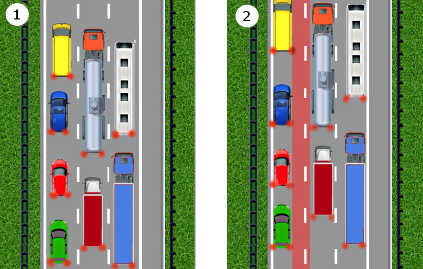 Według ministerstwa tak należy tworzyć korytarz życia. A przecież jest to ewidentna bzdura. Według ministerstwa tak należy tworzyć korytarz życia. A przecież jest to ewidentna bzdura.