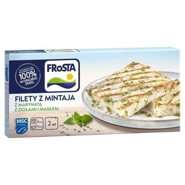 FRoSTA Filety z mintaja z marynatą z ziołami i masłem 265 g (2 sztuki) - 0