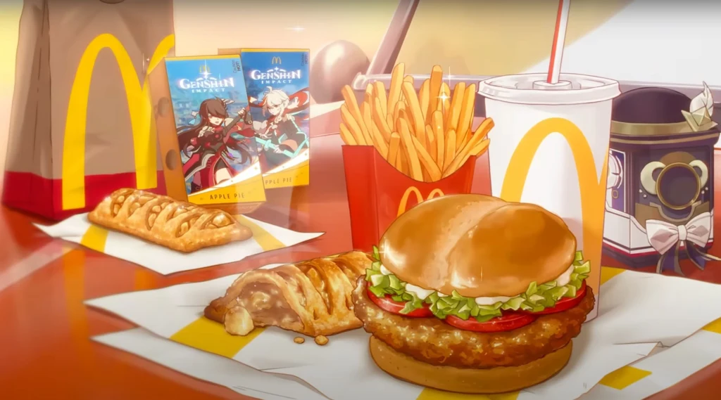 Fragment zwiastun promocji Genshin Impact x McDonald's
