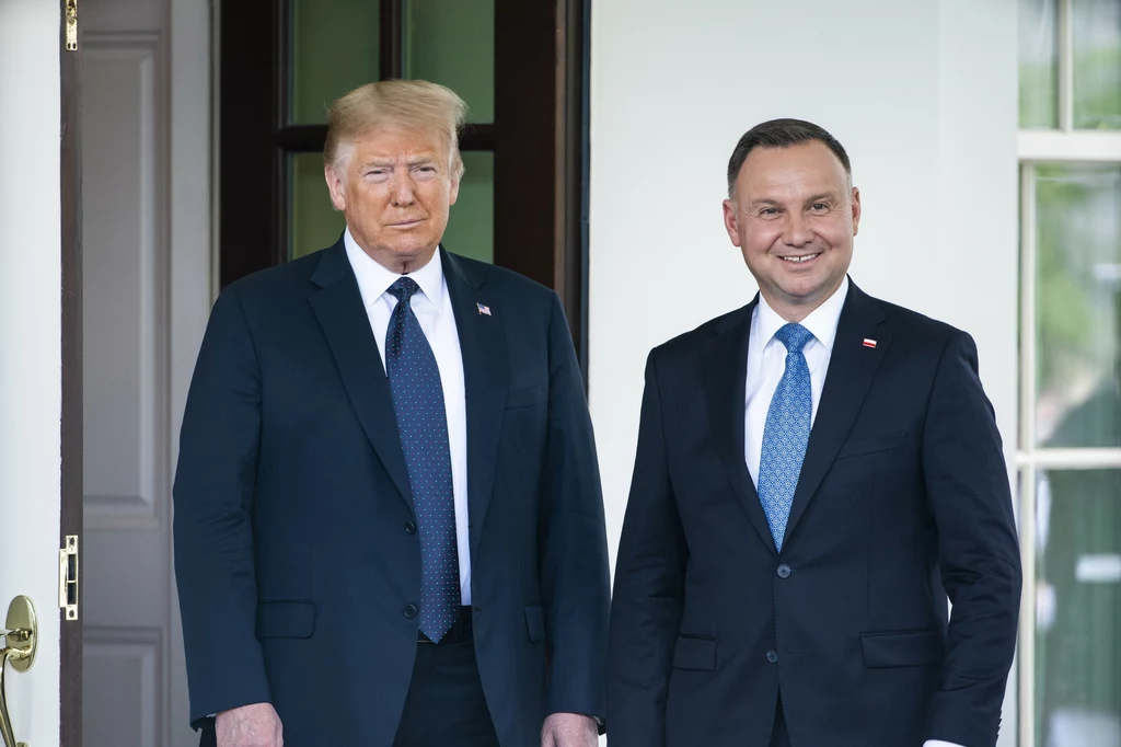 Donald Trump i Andrzej Duda. Spotkanie w 2020 roku w Waszyngtonie Donald Trump i Andrzej Duda. Spotkanie w 2020 roku w Waszyngtonie