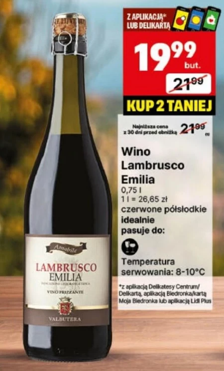 Wino czerwone Lambrusco