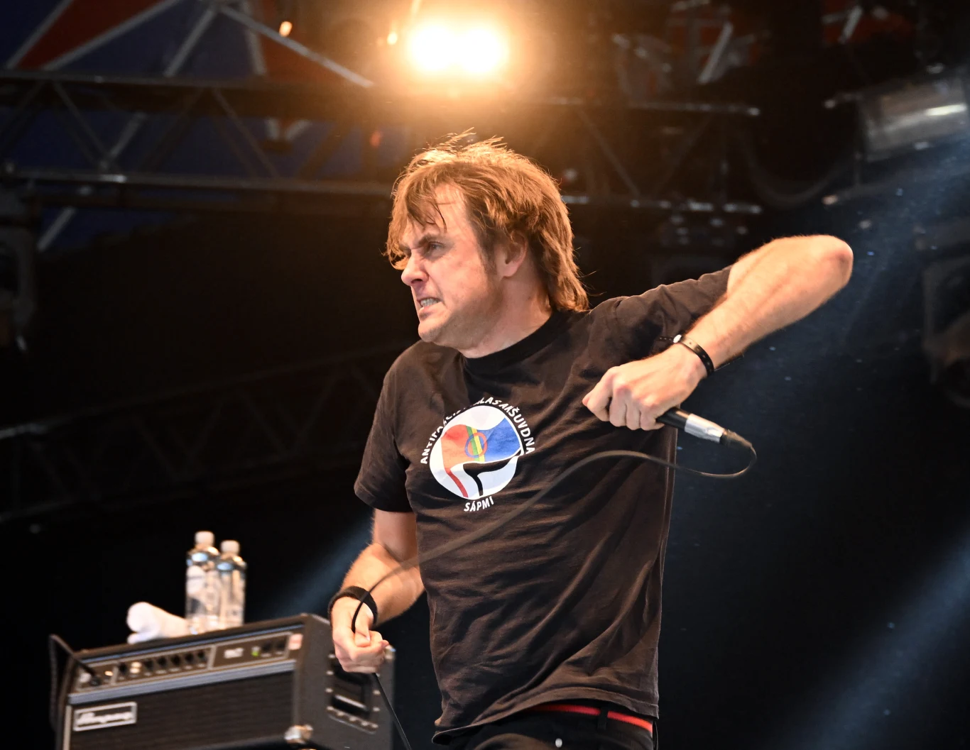 Mark Greenway (Napalm Death) w akcji Mark Greenway (Napalm Death) w akcji