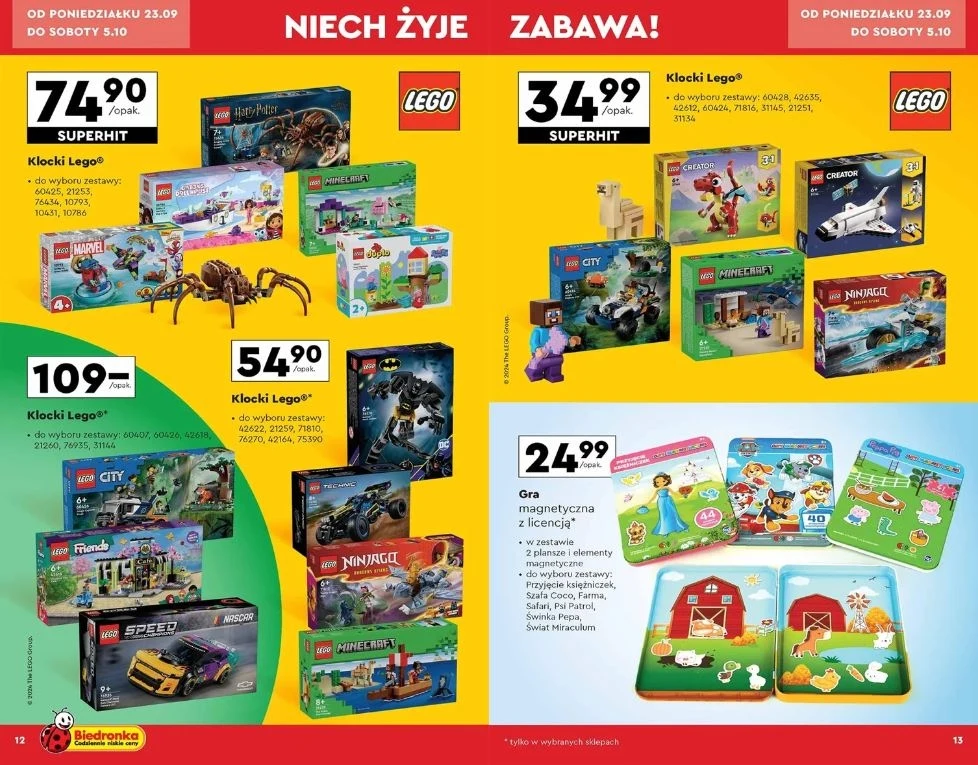 Klocki LEGO w Biedronce!