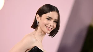 Lily Collins zachwyca w stylizacji od polskiej projektantki. To hit na jesień 