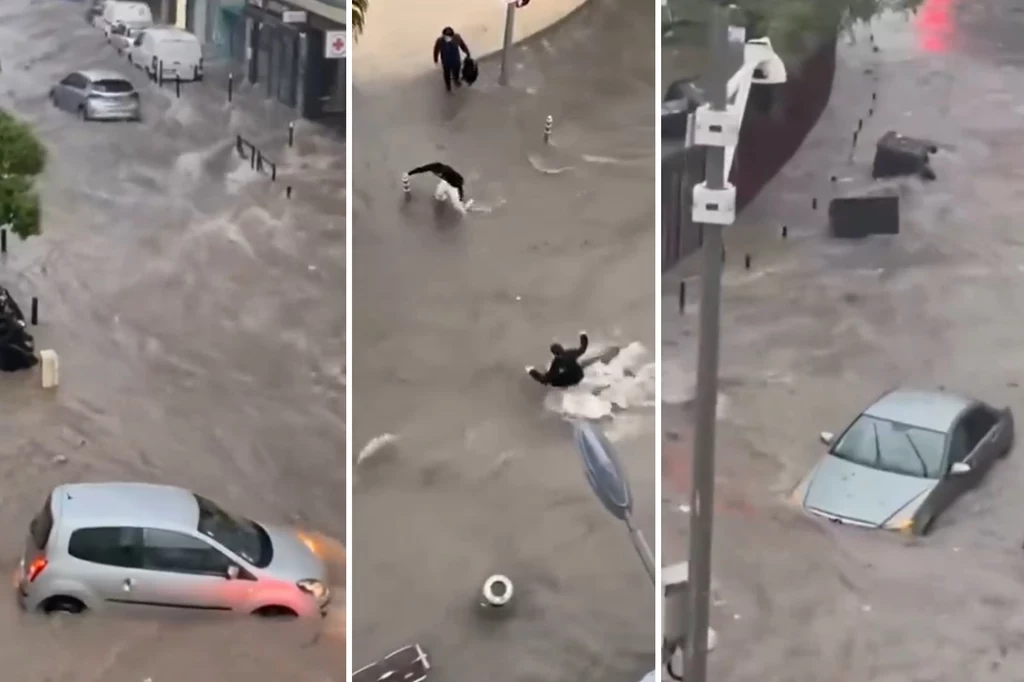 Zalane ulice Cannes. Przez słynne miasto w poniedziałek przeszła nawałnica. Mer David Lisnard twierdzi, że o burzy służby ostrzegły miasto dopiero godzinę po jej przyjściu Zalane ulice Cannes. Przez słynne miasto w poniedziałek przeszła nawałnica. Mer David Lisnard twierdzi, że o burzy służby ostrzegły miasto dopiero godzinę po jej przyjściu