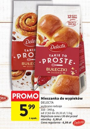 Mieszanka do wypieków Delecta niska cena