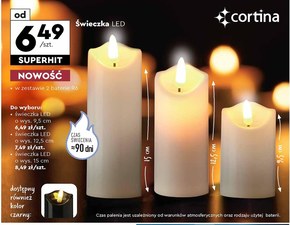 Świeczka led Cortina niska cena