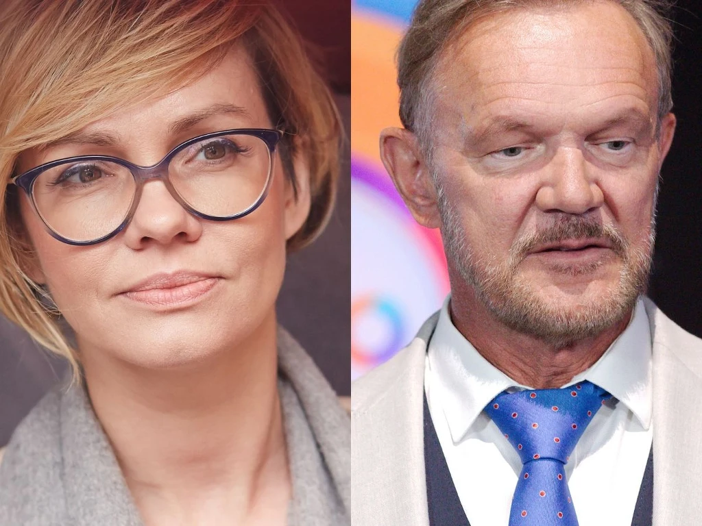 Weronika Marczuk i Cezary Pazura