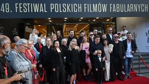 Ekipa filmu "Pod wulkanem" na otwarciu 49. FPFF w Gdyni