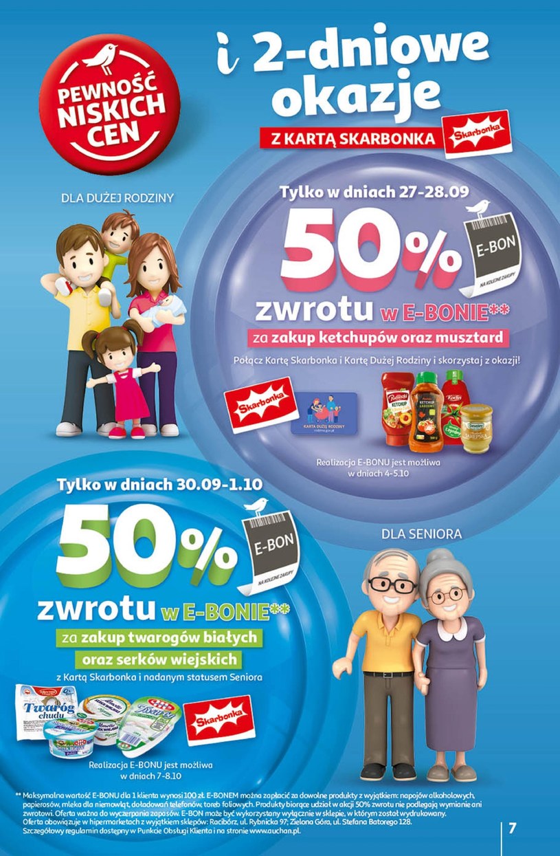 Gazetka: Taniej z kartą Skarbonka! - Auchan - strona 7