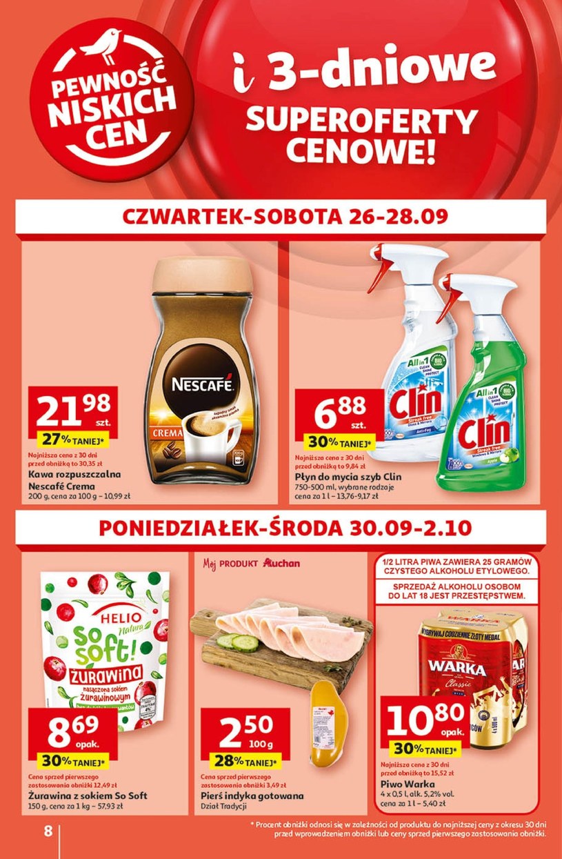 Gazetka: Taniej z kartą Skarbonka! - Auchan - strona 8