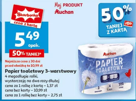 Papier toaletowy Auchan