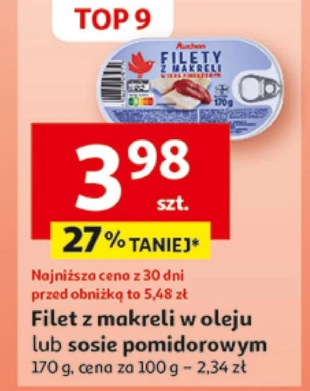 Філе скумбрії Auchan