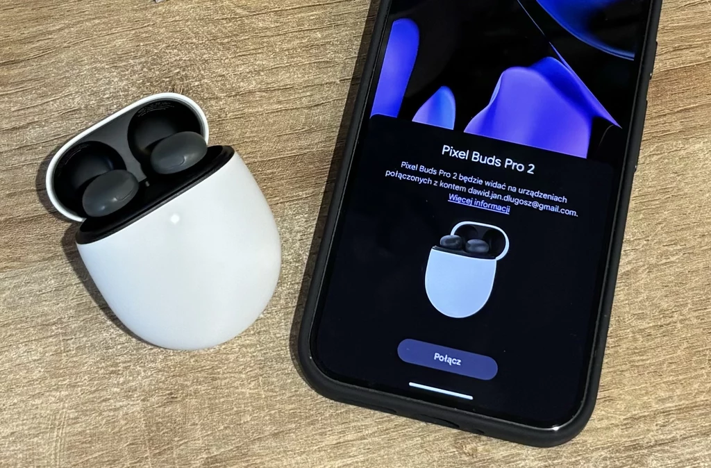 Google Pixel Buds Pro 2 wspierają szybkie parowanie.