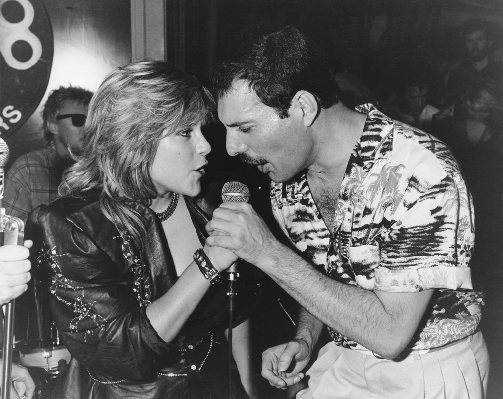 Samantha Fox i Freddie Mercury (Queen) - Londyn, 12 lipca 1986 r.