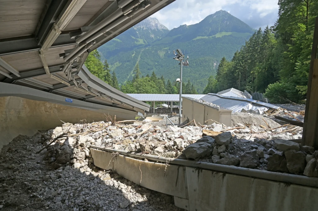 Ogrom zniszczeń na torze w Koenigssee