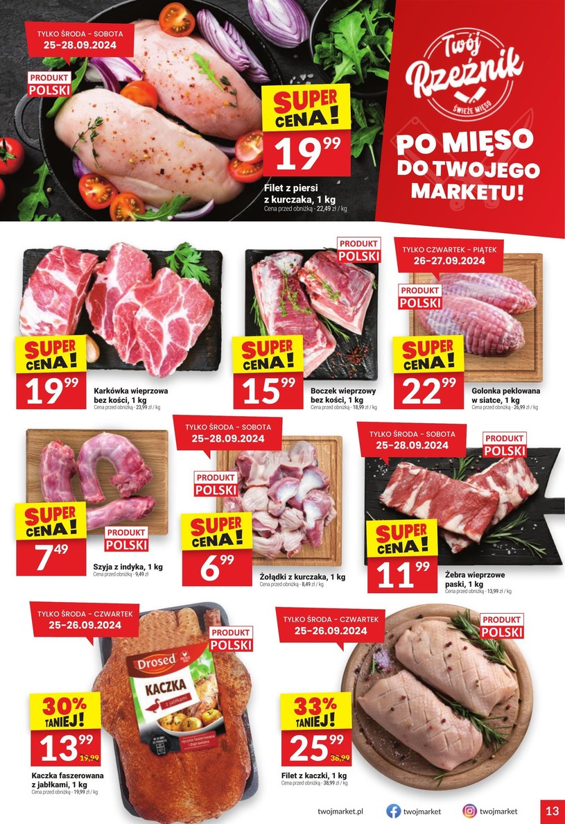 Gazetka: Moc promocji na każdy dzień – Twój Market - strona 13