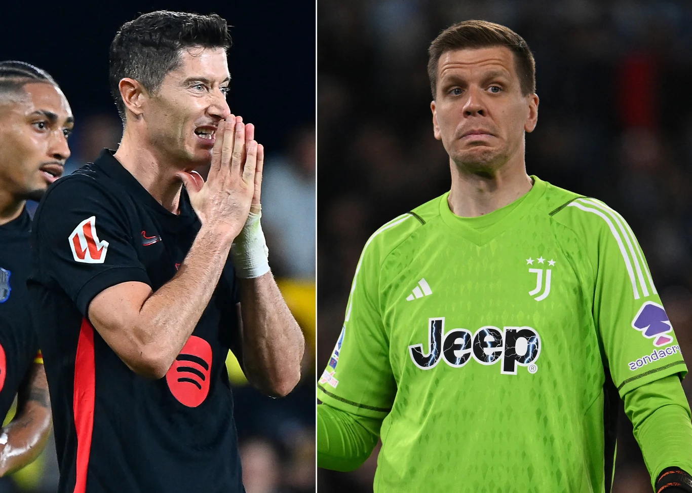 Robert Lewandowski i Wojciech Szczęsny