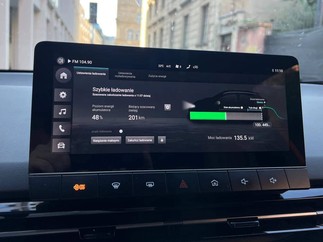 System multimedialny z wyświetlaczem o przekątnej 10,25 cala to najsłabszy punkt MG4