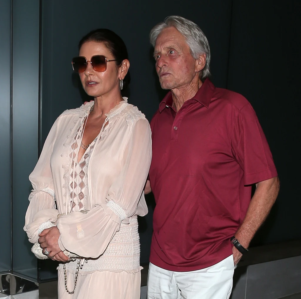 Michael Douglas z żoną Catheriną Zetą-Jones Michael Douglas z żoną Catheriną Zetą-Jones