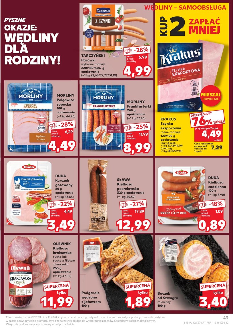 Gazetka: Kuszące promocje dla ciebie – Kaufland - strona 43