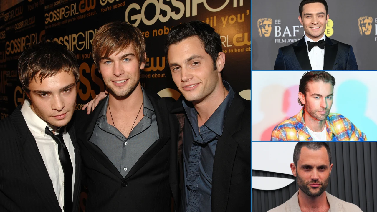 Ed Westwick (Chuck Bass), Chace Crawford (Nate Archibald), Penn Badgley (Dan Humphrey)