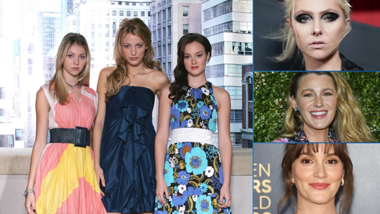 Taylor Momsen (Jenny Humphrey), Blake Lively (Serena van der Woodsen), Leighton Meester (Blair Waldorf)