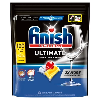 Finish Ultimate Lemon Kapsułki do mycia naczyń w zmywarce 1290 g (100 sztuk) - 0