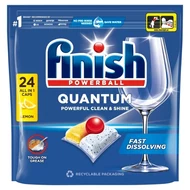 Finish Quantum Lemon Kapsułki do mycia naczyń w zmywarce 249,6 g (24 sztuki)