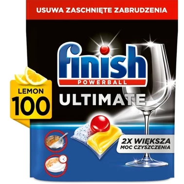 Finish Ultimate Lemon Kapsułki do mycia naczyń w zmywarce 1290 g (100 sztuk) - 1