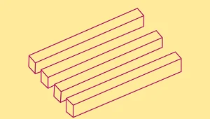 Łamigłówka, która oszukuje wzrok. Ile belek jest na obrazku? 