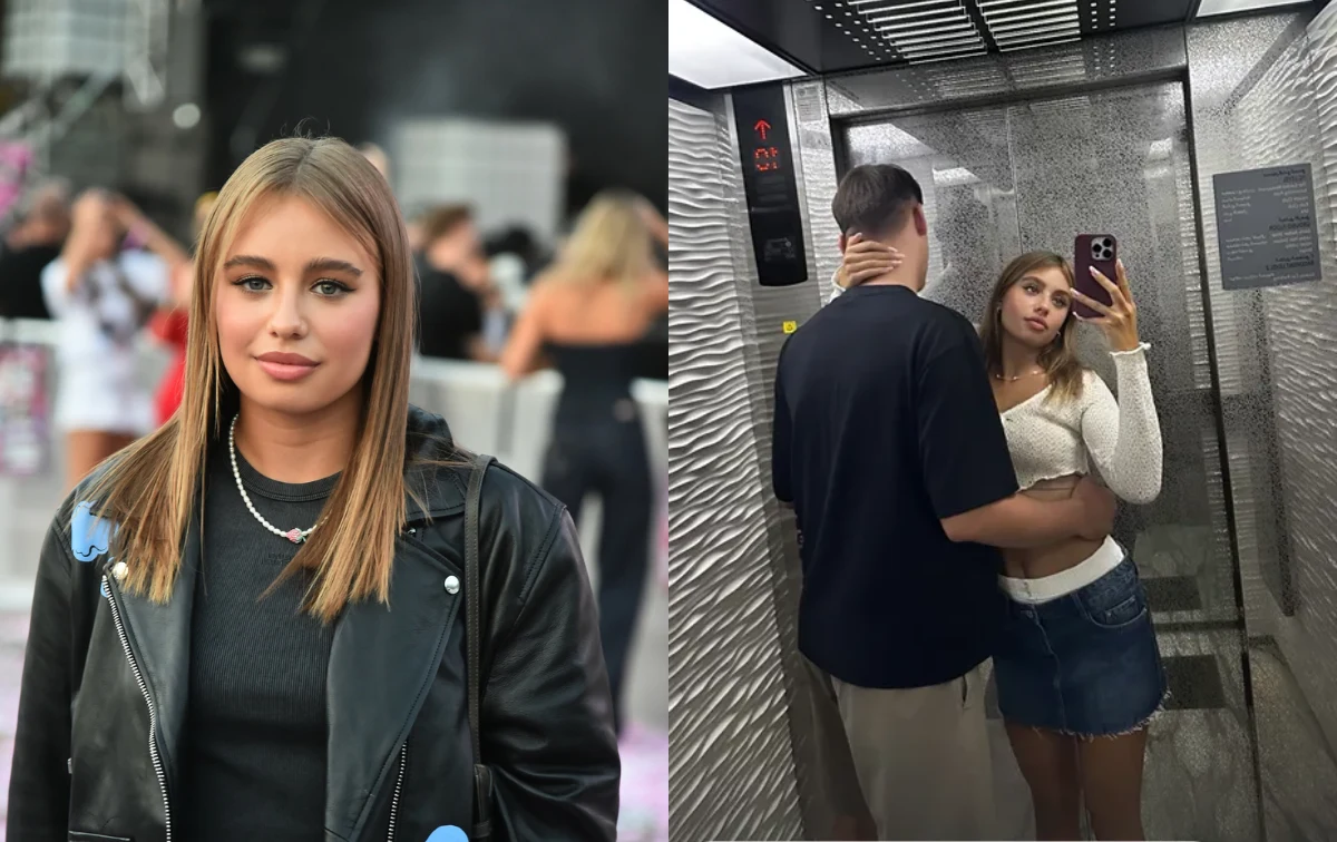 Oliwia Bieniuk z chłopakiem