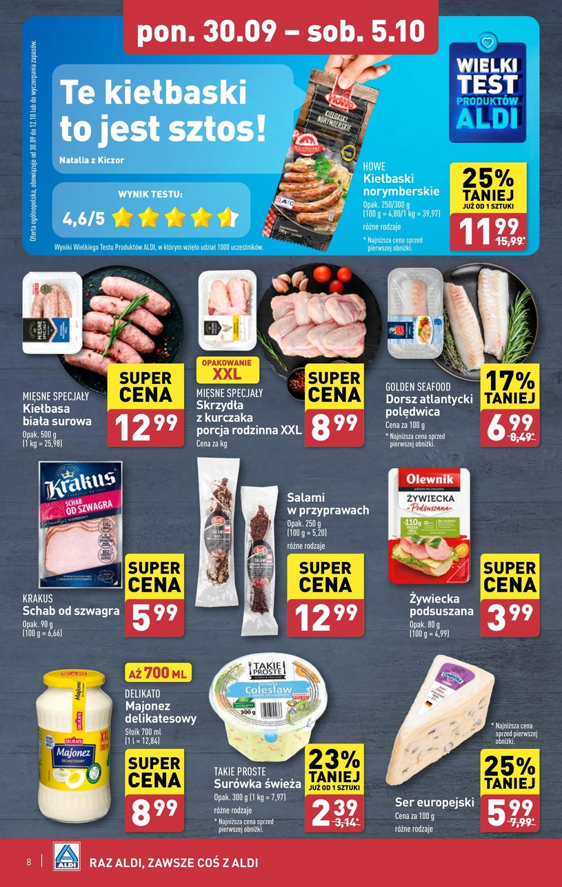 Gazetka: Jakość Aldi w super cenach! - Aldi - strona 8