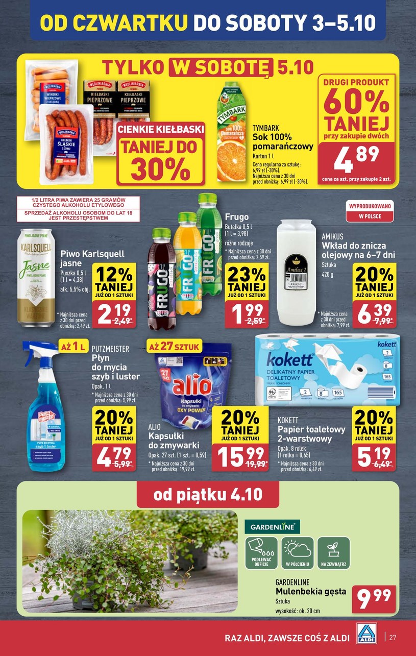 Gazetka: Jakość Aldi w super cenach! - Aldi - strona 27