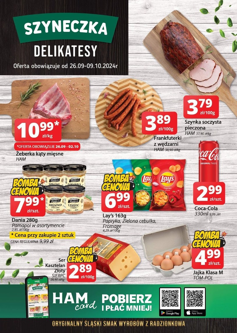 Gazetka: Oferta handlowa Szyneczka Delikatesy - strona 1