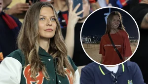 Anna Lewandowska na meczu Barcelony z Getafe