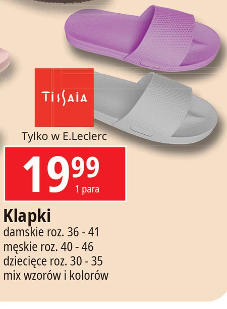 Klapki dziecięce Tissaia