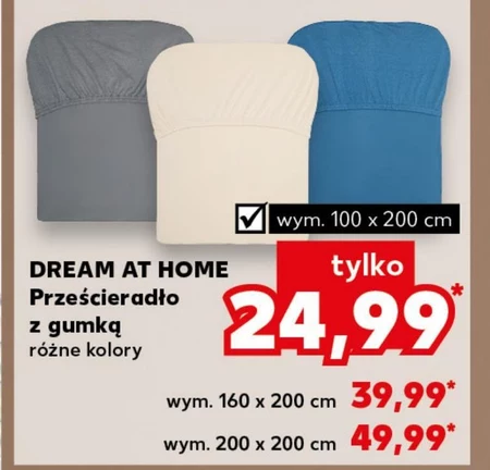 Prześcieradło z gumką Dream at home