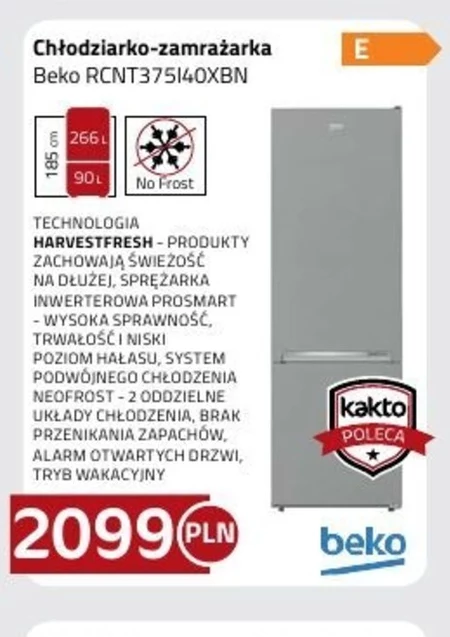 Холодильник-морозильна камера Beko