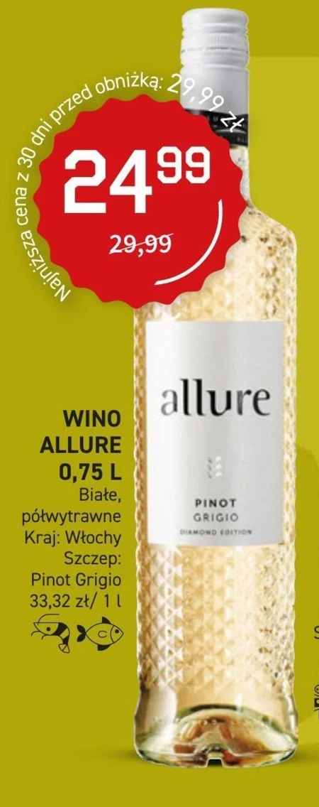 Wino półwytrawne Allure