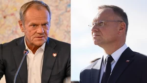 Od lewej: premier Donald Tusk i prezydent Andrzej Duda