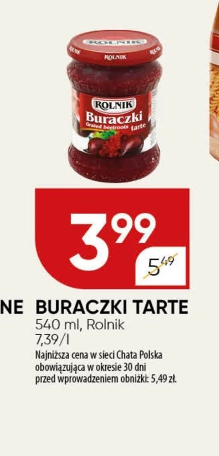 Buraczki tarte Rolnik