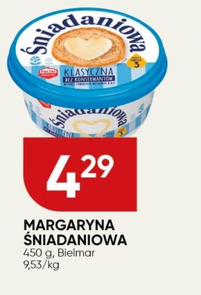  Śniadaniowa Margaryna o zmniejszonej zawartości tłuszczu klasyczna 450 g niska cena