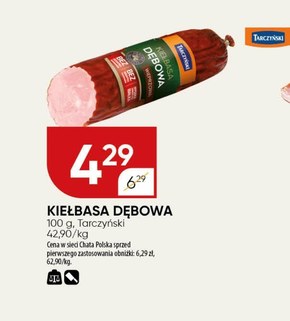 Kiełbasa dębowa Tarczyński niska cena