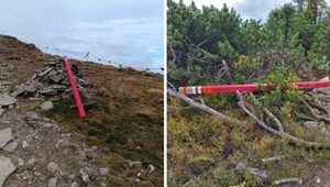 Babiogórski Park Narodowy z apelem o nieprzewracanie tyczek szlakowych