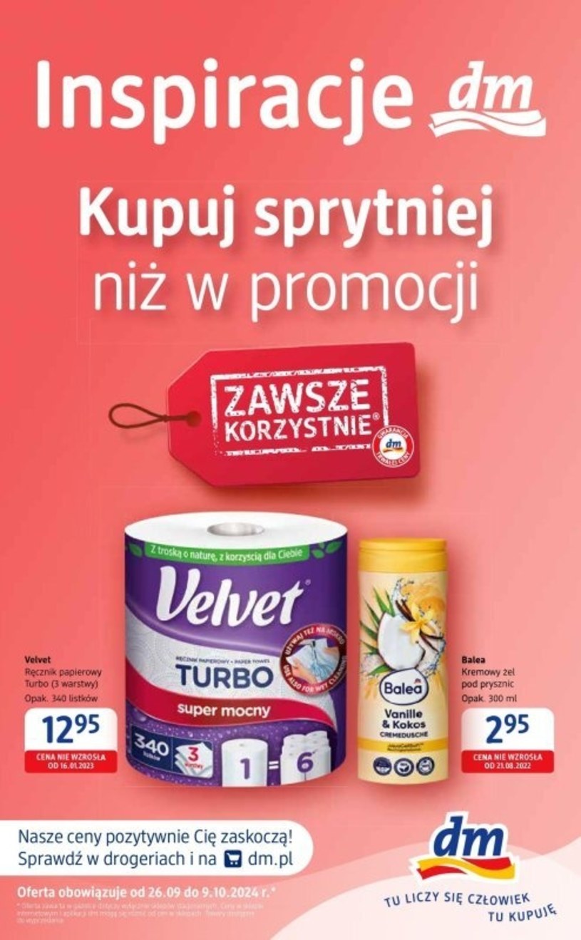 Gazetka promocyjna Drogerie dm - ważna od 26. 09. 2024 do 09. 10. 2024